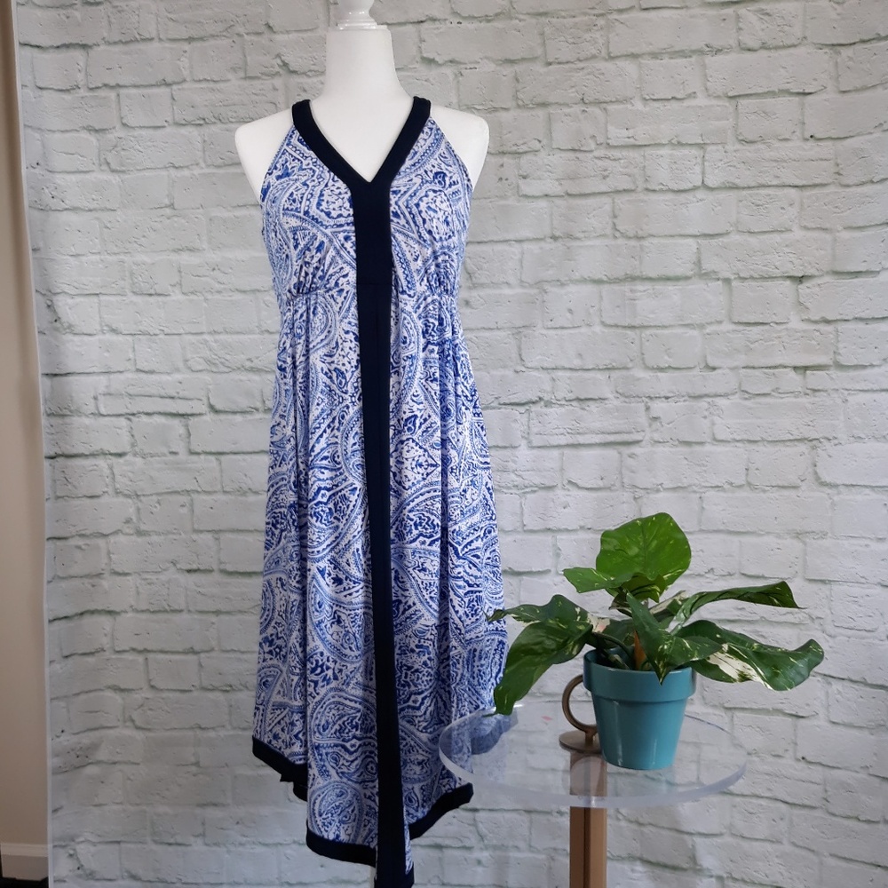 Luxe by Carmen Marc Valvo knit dress size 10